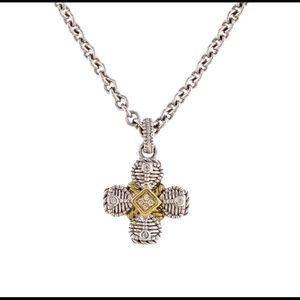 Judith Ripka JR Two 17” Cross Necklace